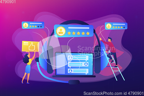 Image of Customer feedback concept vector illustration.