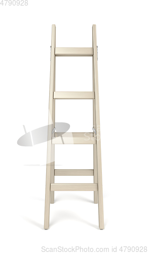 Image of Double wooden ladder