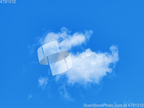 Image of funny cloud in the blue summer sky