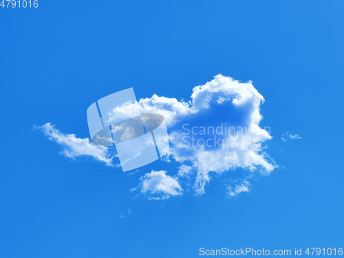 Image of funny cloud in the blue summer sky