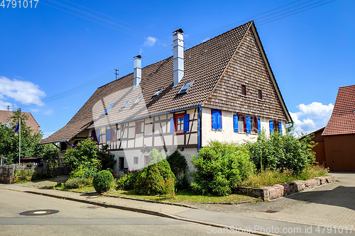 Image of half-timbered house in south Germany