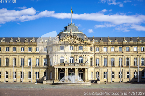 Image of new castle in Stuttgart south Germany