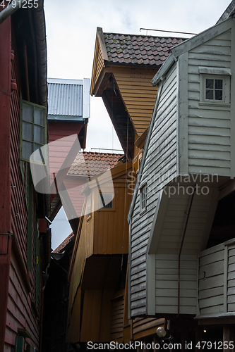 Image of Bryggen at Bergen, Hordaland, Norway