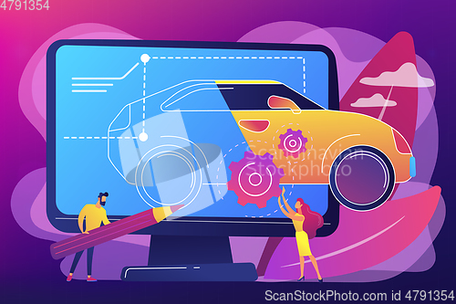 Image of Industrial design concept vector illustration.