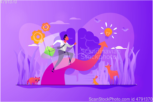 Image of Imagination concept vector illustration.