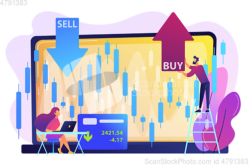 Image of Stock market concept vector illustration.