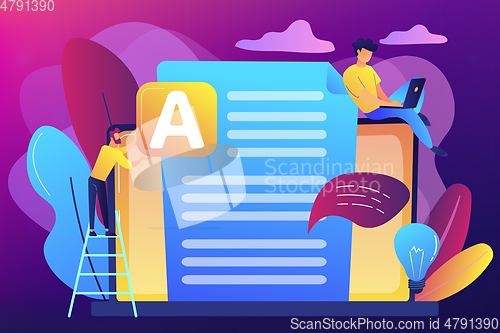 Image of Copywriting concept vector illustration.