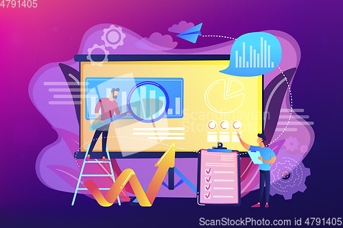 Image of Risk management concept vector illustration.