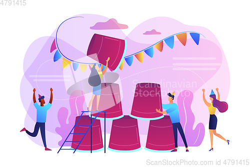 Image of Party game concept vector illustration.