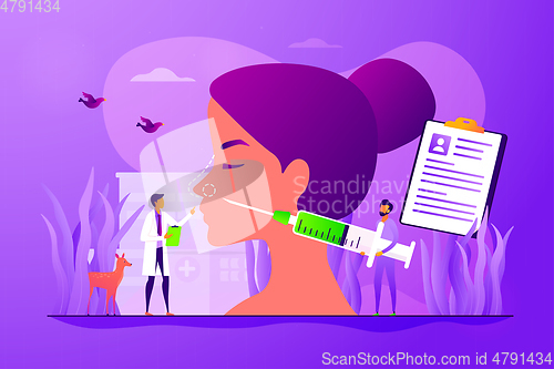 Image of Rhinoplasty concept vector illustration