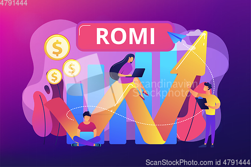 Image of Marketing investment concept vector illustration.