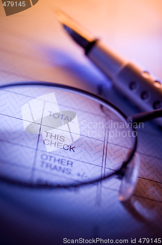 Image of Money check and glasses