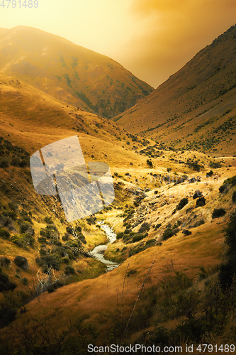 Image of beautiful light in the south Australia hills