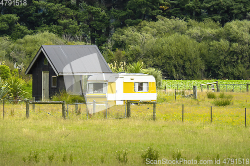 Image of private camper New Zealand landscape