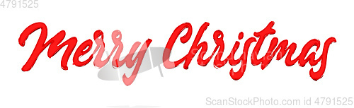 Image of beautiful Merry Christmas lettering