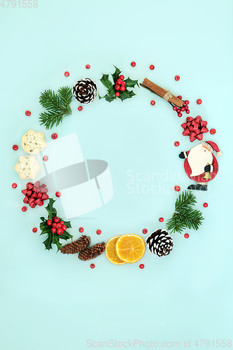 Image of Christmas Decorative Wreath for the Holiday Season