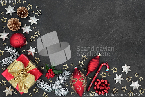 Image of Abstract Festive Christmas Background