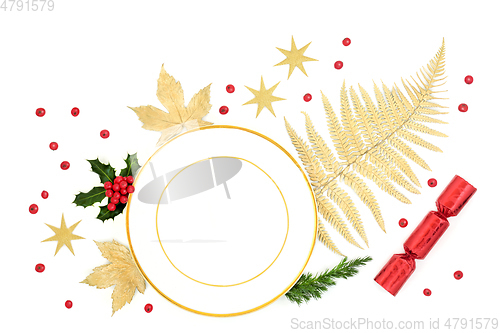 Image of Christmas Place Setting Decorative Abstract  