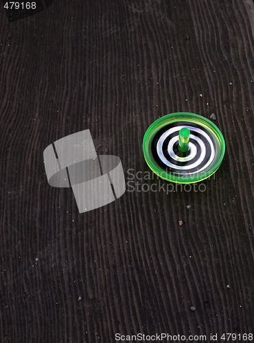 Image of Green Spinning Top