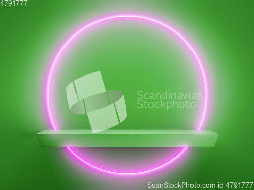 Image of light circle display background 