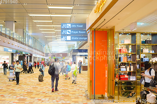 Image of Changi airport hall. Singapore