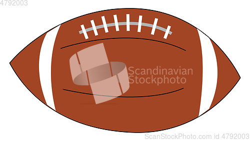 Image of Clipart of an inflated ellipsoidal soccer ball vector or color i