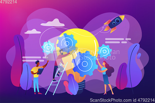 Image of Idea management concept vector illustration.