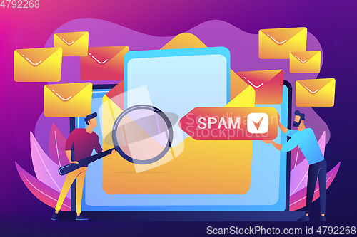 Image of Spam concept vector illustration.