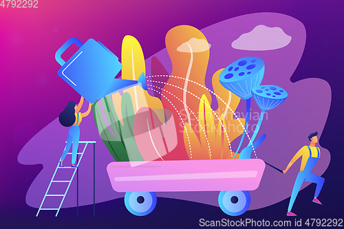 Image of Landscape design concept vector illustration.