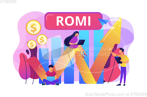 Image of Marketing investment concept vector illustration.