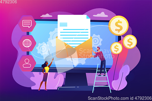 Image of Marketing automation system concept vector illustration.