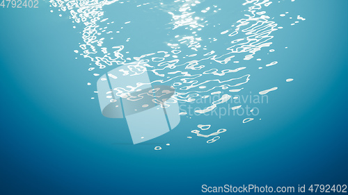 Image of water surface with lights reflections background