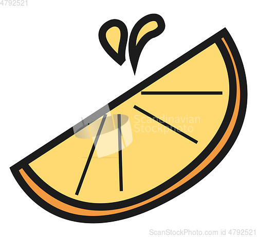 Image of Ready to serve juicy orange or lemon vector or color illustratio