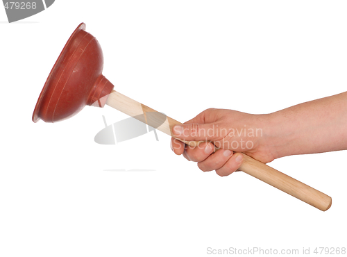 Image of Hand with Plunger