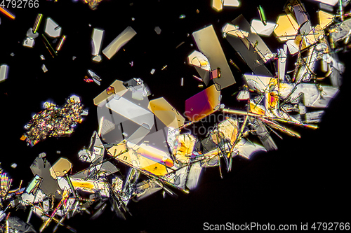 Image of colorful microcrystals