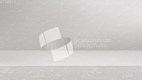 Image of Empty modern studio table room background, product display with 