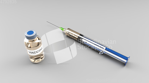 Image of A syringe for vaccination