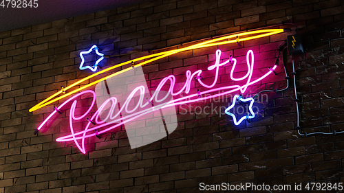 Image of party neon tube lights
