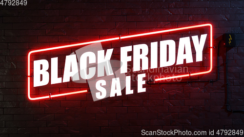 Image of Black Friday Sale neon lights sign