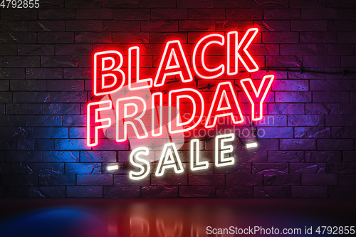 Image of Black Friday Sale neon lights sign