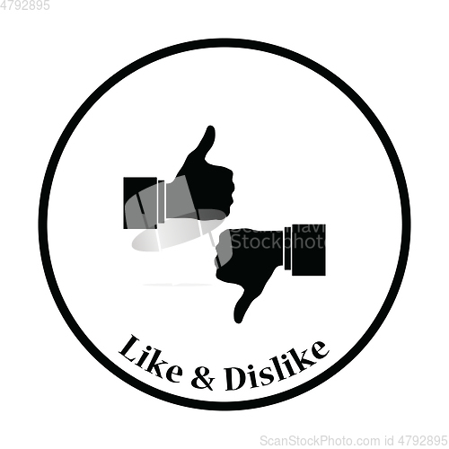 Image of Icon of Like and dislike