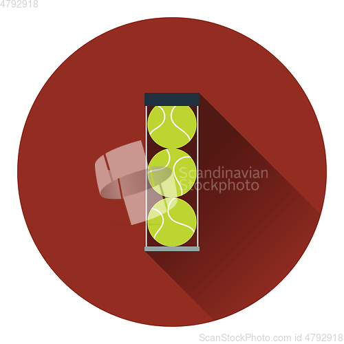 Image of Tennis ball container icon