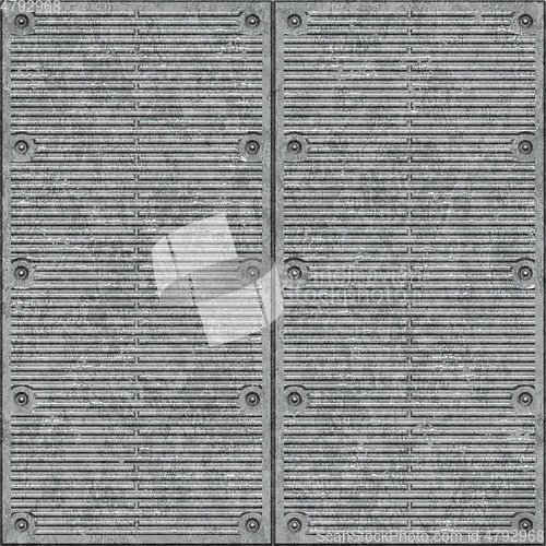 Image of gray metal plate cyber texture