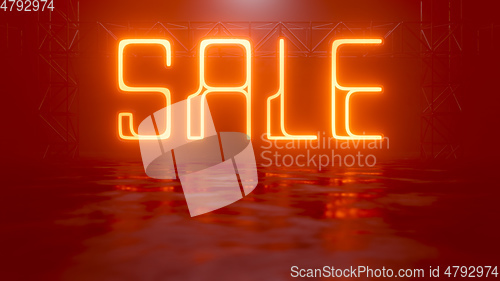 Image of neon light sign sale