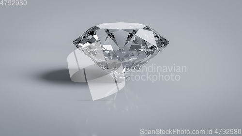 Image of Brilliant cut diamond wealth symbol object