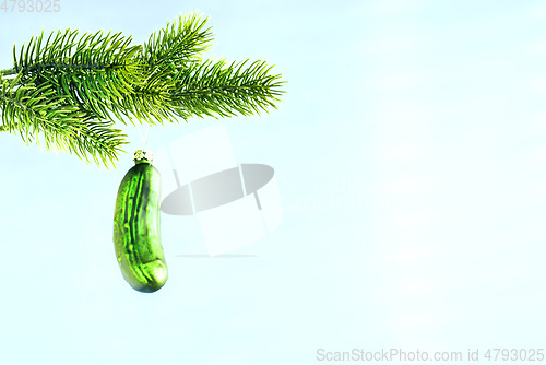 Image of typical Christmas gherkin decoration