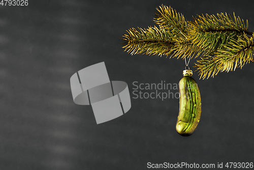 Image of typical Christmas gherkin decoration