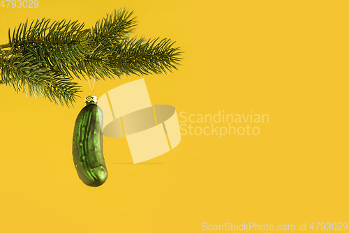 Image of typical Christmas gherkin decoration