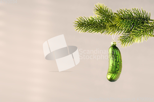 Image of typical Christmas gherkin decoration