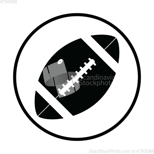 Image of American football ball icon